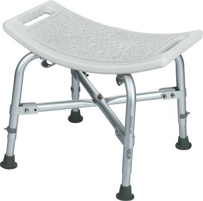 China Heavy Duty Aluminum Alloy Bathroom Safety Shower Chair Bath Seat Without Back 400-500 Pounds Weigh Capacity, HDPE Bath Seat for sale