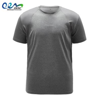 China Wholesale Custom Sports QUICK DRY Logo Neck Logo Hot Sell Breathable Round Eco Friendly Repurposed Fitness T-shirt Tees for sale