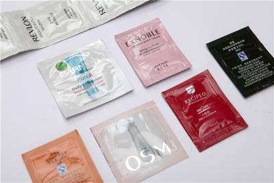 China Small Plastic Shampoo And Conditioner Sachets Bags For Cosmetic Products for sale