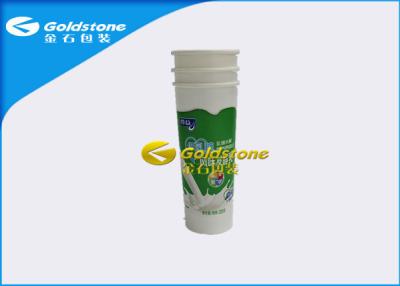 China Flexography Printing Plastic Yogurt Cup Containers , Cold Filling Plastic Milkshake Cups for sale