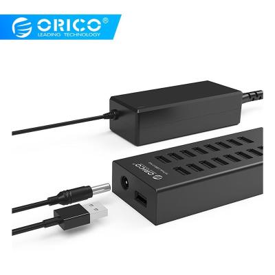 China ABS ORICO 16 Port HUB Plastic USB 2.0 Driverless with 1 Meter Cable (H1613-U2) and EU/UK/US/AU Power Adapter for sale