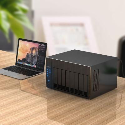 China ORICO Galvanized Steel Network Attached Storage with RAID Gen7 SATA to USB3.0 96TB 4K Audio Video RJ45 SSD HDD NAS 8 Bay 3.5 Inch Case OS800 for sale