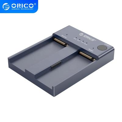 China ORICO Dual Bay M.2 NVME Aluminum SSD Enclosure Offline Clone USB C 3.1 Gen2 10Gbps for M Key SSD Hard Drive and M Key NVME PCIe Drive /B for sale