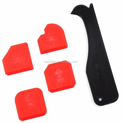 China Plastic Professional Silicone Finishing Tool Kit of Silicone Spatulas and Silicone Removal Tool (Because-P012) for sale