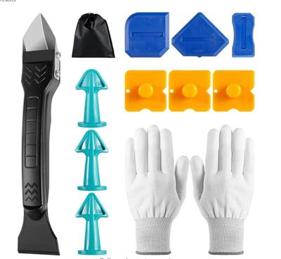 China 12pcs Sealant Scrapers Rubber Nozzle Sealant Plus Scrapers Sealant Silicone Sealant Caulking Tool Kit for sale