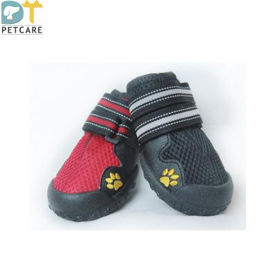 China Stocked Hot Sale Medium And Breathable Net Shoes Pet Outdoor Walking Rise Wear Resistant Big Dog Shoes for sale