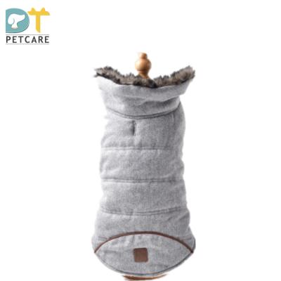 China Wholesale Sustainable Pet Clothes Plus Velvet Padded Coat Pet Apparel Winter Dog Clothes for sale