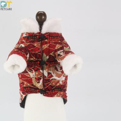 China Large stocked koi dog autumn and winter clothes plus cotton pet cotton coat for sale