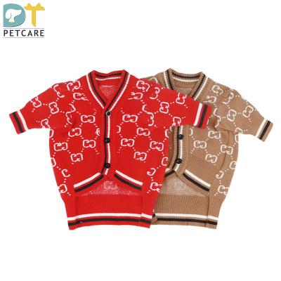 China Wholesale Amazon Pet Autumn/Winter Fashion Stocked Sweater Dog Warm Clothes Knitting Pet Coat for sale