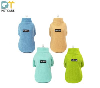 China New Zipper Autumn And Winter Pet Clothing Winter Thin Sweater Stocked Warm Pet Clothes for sale