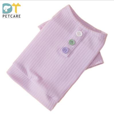 China New Thin Breathable Bald Cat Dog Stocked T-shirt Spring And Summer Pet Clothes Macarons T-shirt Small for sale