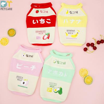 China Wholesale Clothing Stocked New Custom Japanese Pet and Summer Fruit Spring T-shirt Clothing for sale