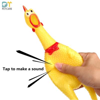 China Pet Toy Wholesale Vinyl Chicken Bite Resistant Dog Toy Screaming Screaming Chicken for sale