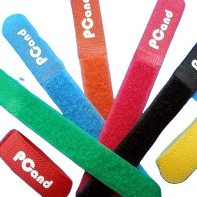 China Wholesale Nylon CarrySelf Grabbing Webbing Ties Hook and Loop Cable Ties Fasteners Colorful Custom Logo Hook and Loop for sale