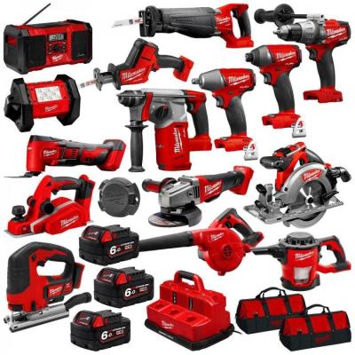 China Brand New Milwaukees 2695-15 M18 18-Volt Lithium-Ion Cordless 15-Tool Combo Power Drill Kit for sale