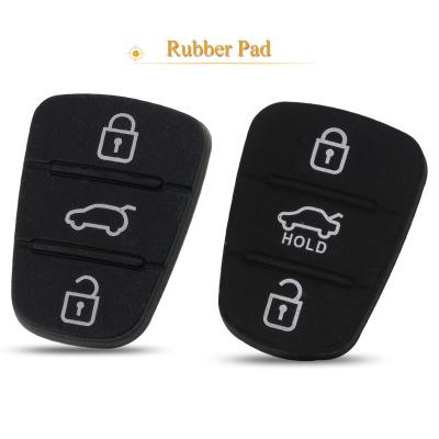 China Hot Sale 3 Buttons Replacement Flip Folding Remote Car Key Shell Cover Rubber Key Case Sku515 For I30 IX35 K2 K5 for sale