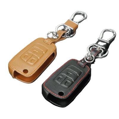 China Fashion Hot Sales Leather Flip Key Cover For Chevrolet Cruze Aveo For Buick VAUXHALL Opel Insignia Opel Insignia Astra J Zafira C 3BTN Car Remote Case for sale