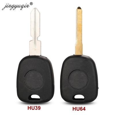 China jingyuqin key uncut remote auto transponder key blade key shell cover case Sku1396 sku1395 For Mercedes Benz Car HU39 HU64 for sale