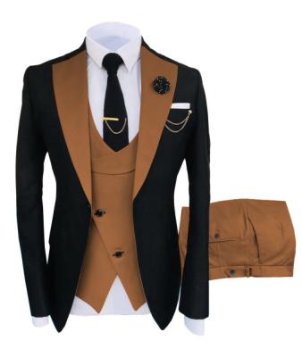 China Arket Slim Blazer Anti-wrinkle OEM/ODM Summer Formal Fit Polyester Plus Size Bespoke Single Breasted For Men's Suit for sale