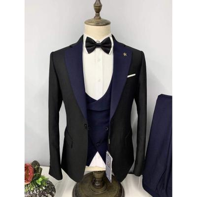 China Terno Masculino Hot Slim Fit Set Men's Wedding Prom Wedding Prom Set Hot Slim Fit Anti-wrinkle Fashion Lapel Two Piece Suit Men Terno Masculino for sale