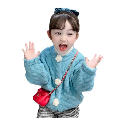 China Taenzoess Outwear Winter 100% Knitted Cardigan Anti Shrink Wholesale Custom Kid Children Jacket Baby Sweater For Girl for sale