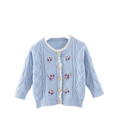 China Girls Cardigan Autumn Winter Sweaters Baby Sweater Coat Jacket Anti-Shrink Petals Knitted Cardigan Sweater Kids Baby Sweater Fashion for sale