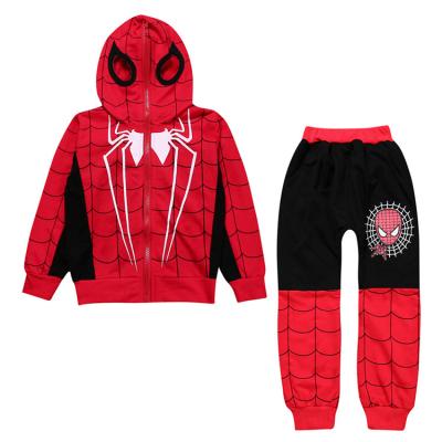 China Wholesale Casual Kids Clothes Set For Boys Cartoon Spiderman Dress Up Set For Baby Boy Sports Costumes for sale