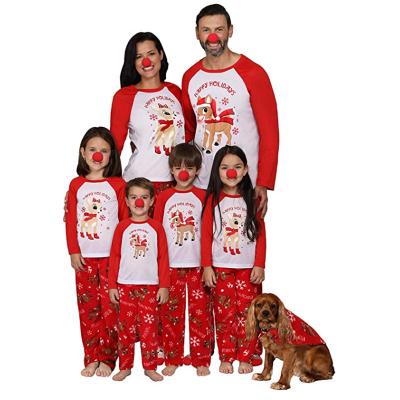 China 2021 Wholesale Breathable Family Matching Children Sleepwear Christmas Halloween Pajamas Holiday Striped Children Set Gift Christmas Pajamas for sale