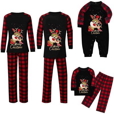 China Breathable Christmas Family Pajamas Sleepwear New Wholesale Cute Short One Set Summer Nightgown Set Chinese Women Pajamas for sale