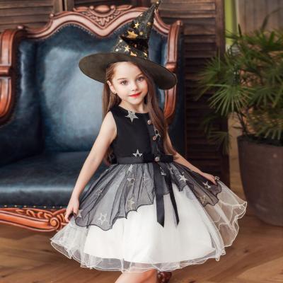 China Anti-Static Halloween Dresses for Kids Children Clothing for Cosplay Party with Hat Gift for sale