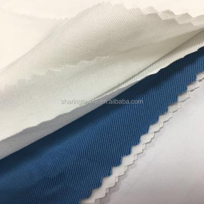 China Viable Recycle Lenzing Ecovero Rayon Spandex Fabric 40S Rayon Poplin Elastane Woven Twill Bengaline Fabric for sale