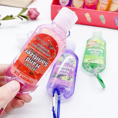 China BEAUTY PACKAGING Mini Travel Size Portable Keychain 50 30ml Hand Sanitizer Bottle for sale