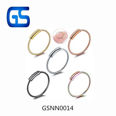 China 316L Stainless Steel Nose Ring Punk Preicing Tubulose Nose Studs Body Piercing Jewelry for sale