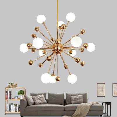 China Nordic Modern Blow Lamp Dining Room Led Iron Modern Ceiling Chandeliers Bedroom Pendant Lights for sale