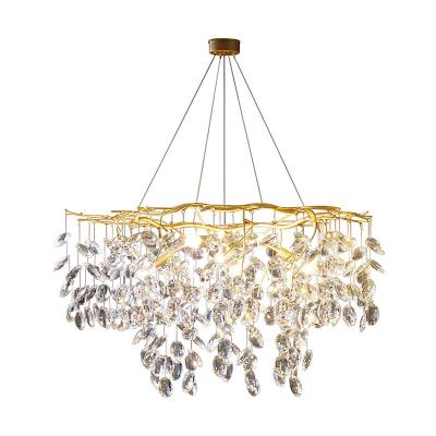 China Luxury OEM/ODM Crystal Chandeliers Modern Luxury For Hotel Lighting Contemporary Ceiling Pendant Lamp For Dining Lighting Fixture for sale