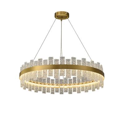 China Crystal Glass Chandelier Nordic Creative Modern Luxury Living Room Villa Bar Chandelier 40CM60CM80CM for sale