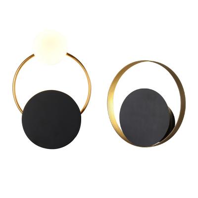 China Wholesale modern gold antique simple head ball villa bar villa hotel wall lamp classic sconce lighting led wall lamp for sale