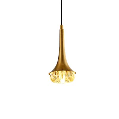 China Modern Gold Luxury Modern Led Hotels Iron Glass Chandelier Lighting Small Living Room Led Pendant Light for sale