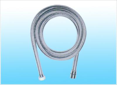 China Ф13-14 Silver Stainless Steel Shower Hose Brass configuration  PVC Tube Flexible 1m-2m Shower Hose for sale