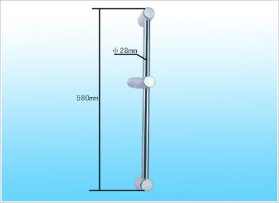 China Toilet / Bath ABS plastic Plated Chromed 600mm Shower Sliding Bar  For Personal clean for sale