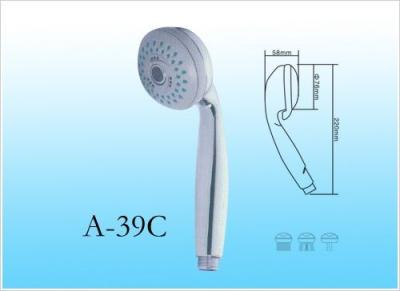 China Plated Chrome Portable Three Function Shower Heads For Bathroom Body Spray for sale