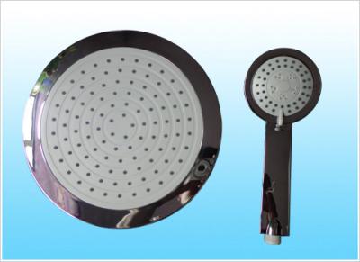 China Plastic ABS / chrome plated Overhead Shower Head Set , best water saving shower head for sale