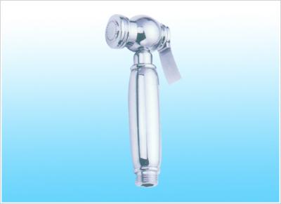 China Silver Color  Plastic Hand Held Shattaf Bidet Spray 2 Function With Click Switch for sale