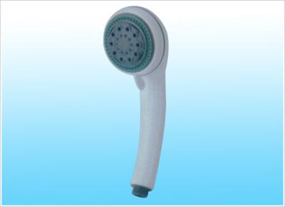 China Adjustable Five Function Abs / Ecru  With White Color Handheld Shower Head for sale