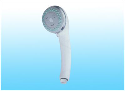 China Water Saving Clean Plastic White Shower Head Two Function Handheld Shower Head for sale