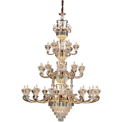 China Luxury modern personality high-grade crystal creative crystal chandelier lamp villa chandelier household hall lamp for sale