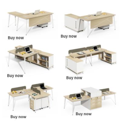 China Customized Luxury Wooden L Shaped Executive Desk Expandable Fashion Office Furniture for sale