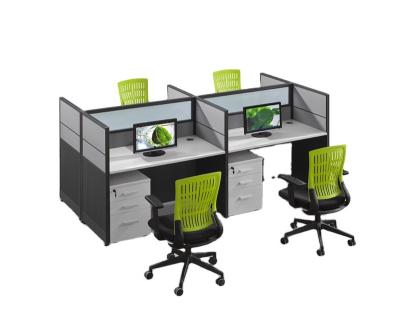 China Directly Wholesale Modern Manufacturer Contemporary Office Furniture 4 Person Compartment Office Computer Workstation Office Partition for sale