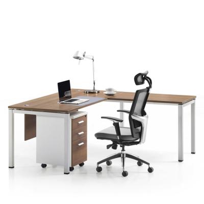 China Office Retro Design Office Manager Wood Executive Desk Custom Classic Furniture Expandable Chair With Drawer Industrial Boss Desk for sale