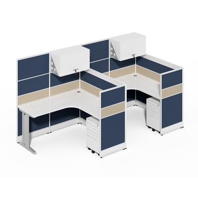 China Modern Modular Modern Office Workstation Furniture Office Partition Compartment Office Workstation Extension for sale